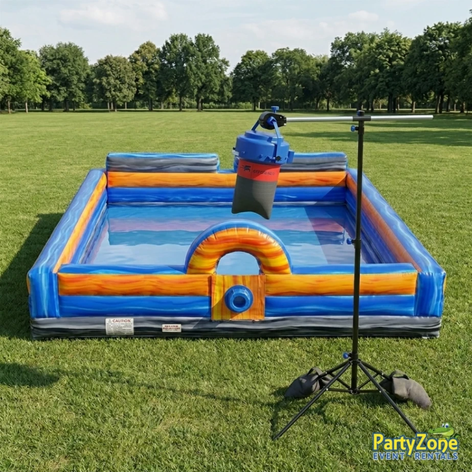 Marble foam party package rental for Harahan LA with foam machine and inflatable pit combined